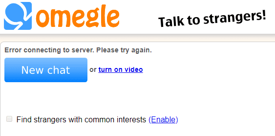 error connecting to omegle on vpn - vpn for omegle